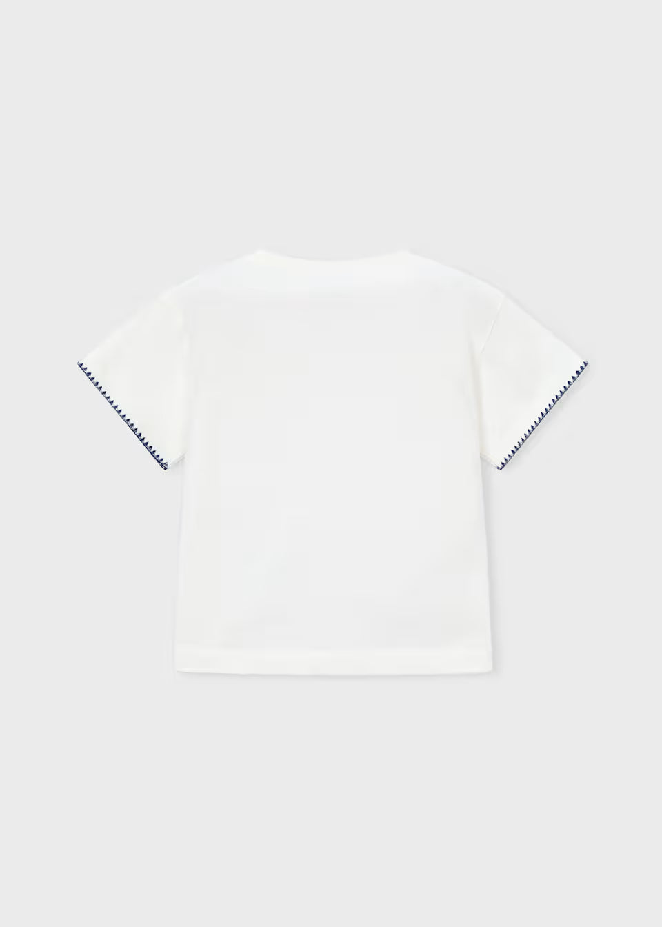 Crochet Pocket Tee - Natural