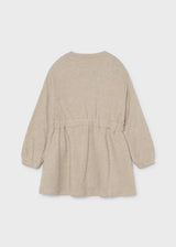 Knit Bow Dress - Quinoa