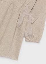 Knit Bow Dress - Quinoa