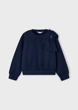 Bow Pullover - Navy