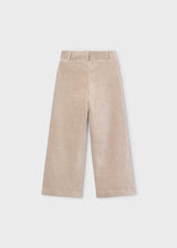 Soft Cord Wide Leg Pants - Beige