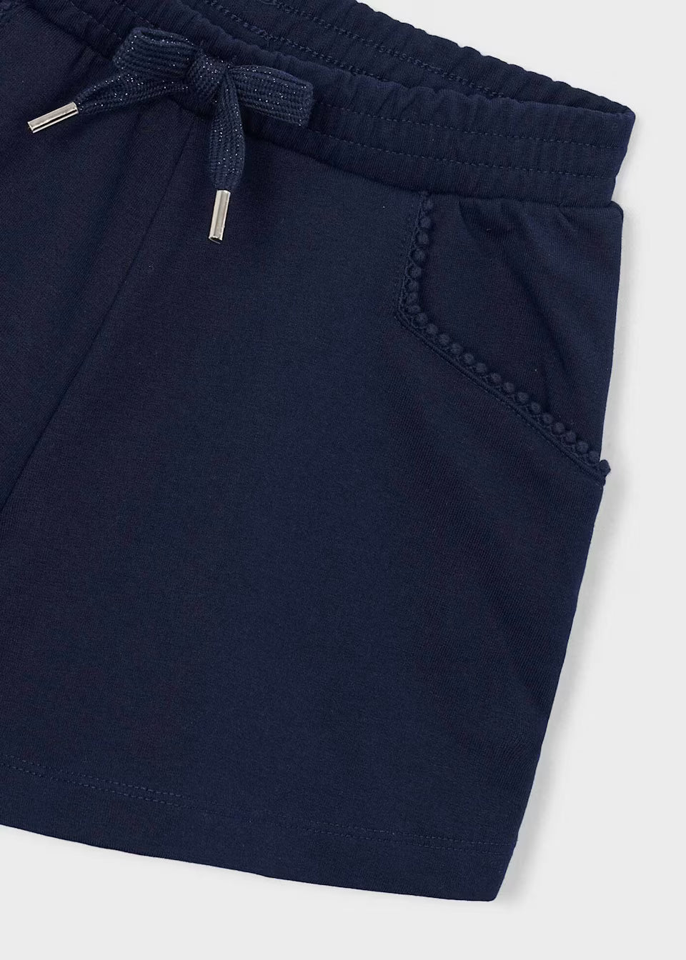 Scallop Pocket Shorts - Navy
