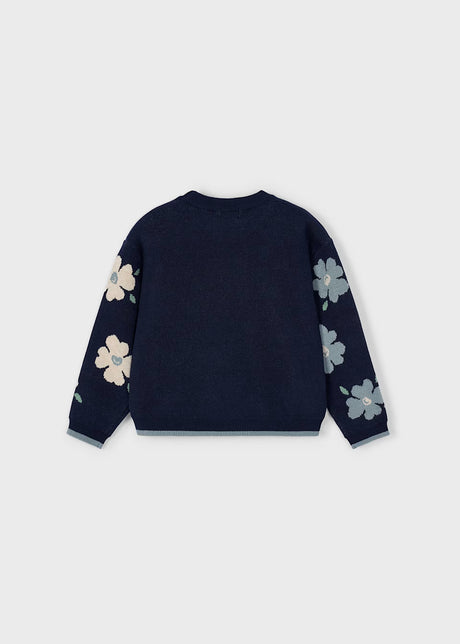 Jacquard Sweater - Flowers