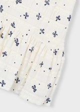 Knit Ruffle Dress - Bows