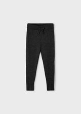 Sweater Knit Leggings - Black