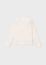 Ribbed Mock Neck Sweater - Soy