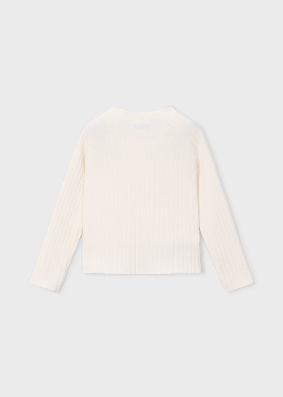 Ribbed Mock Neck Sweater - Soy