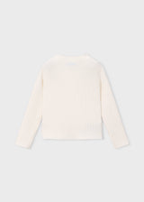 Ribbed Mock Neck Sweater - Soy