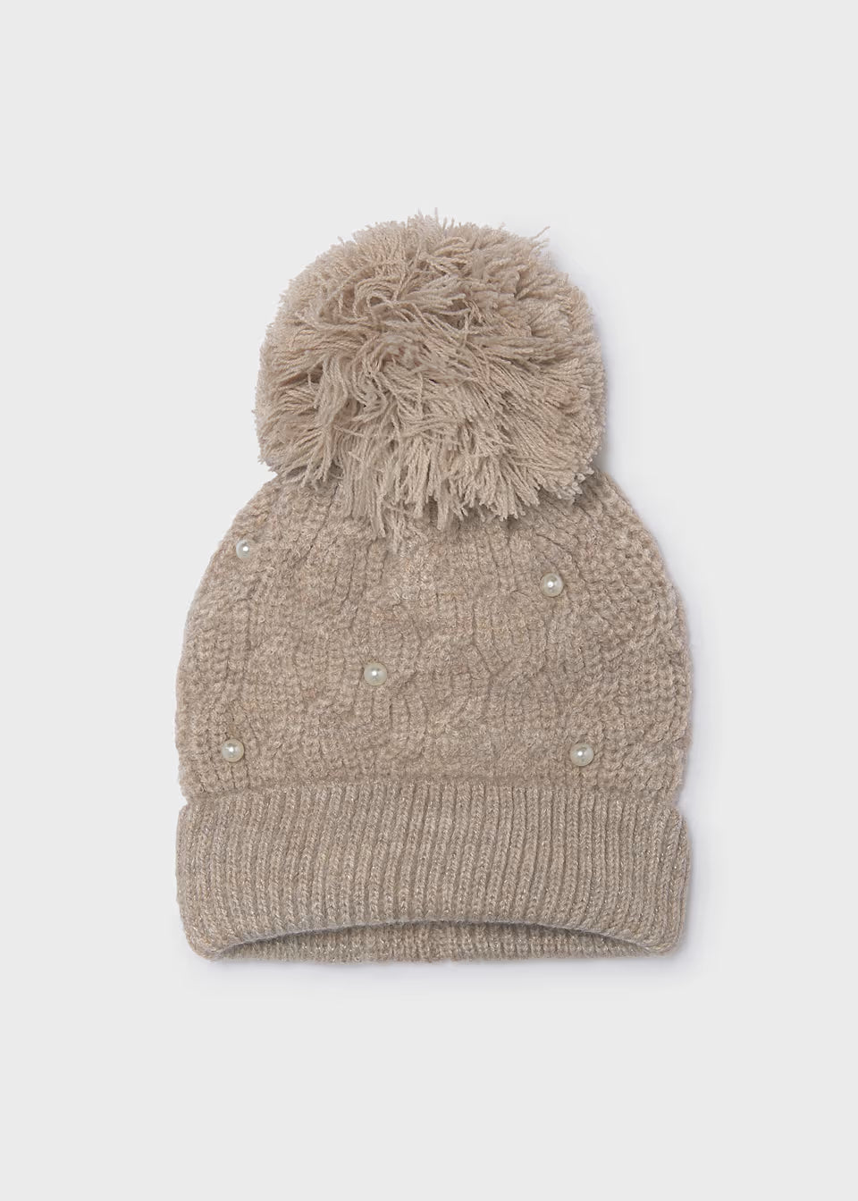 Pom Pom Pearl Hat - Seed