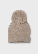 Pom Pom Pearl Hat - Seed