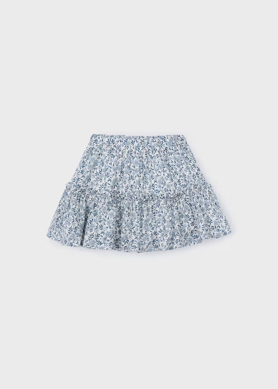 Tiered Skort - Blue Floral