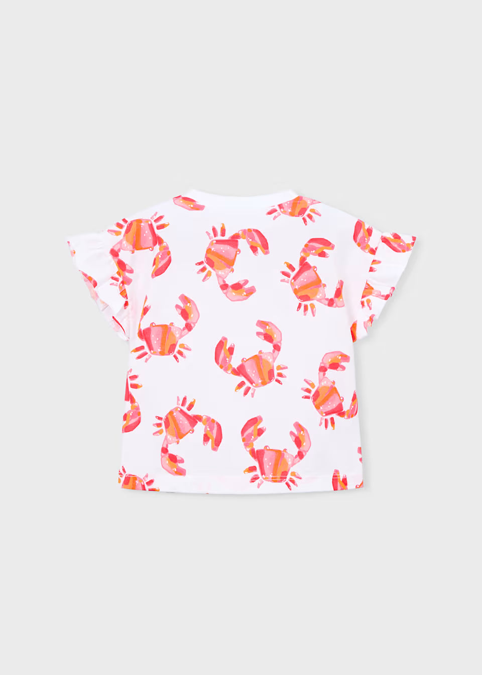 Ruffle Sleeve Tee - Crabs