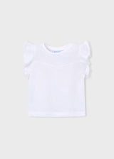 Ruffled Tee - White