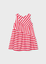 Sleeveless Striped Dress - Persimmon