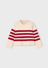 Striped Sweater - Almond
