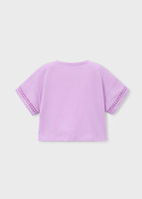 Tie Front Tee - Lilac