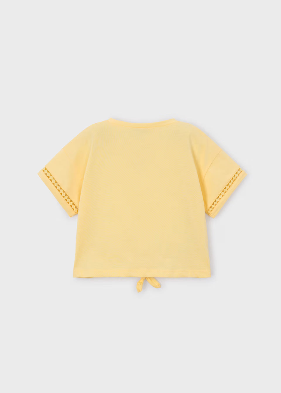 Tie Front Tee - Vanilla