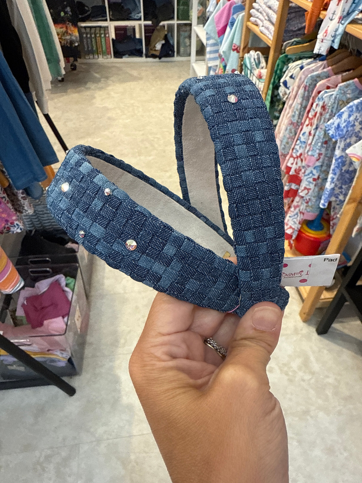 Pad Denim Wave Headband
