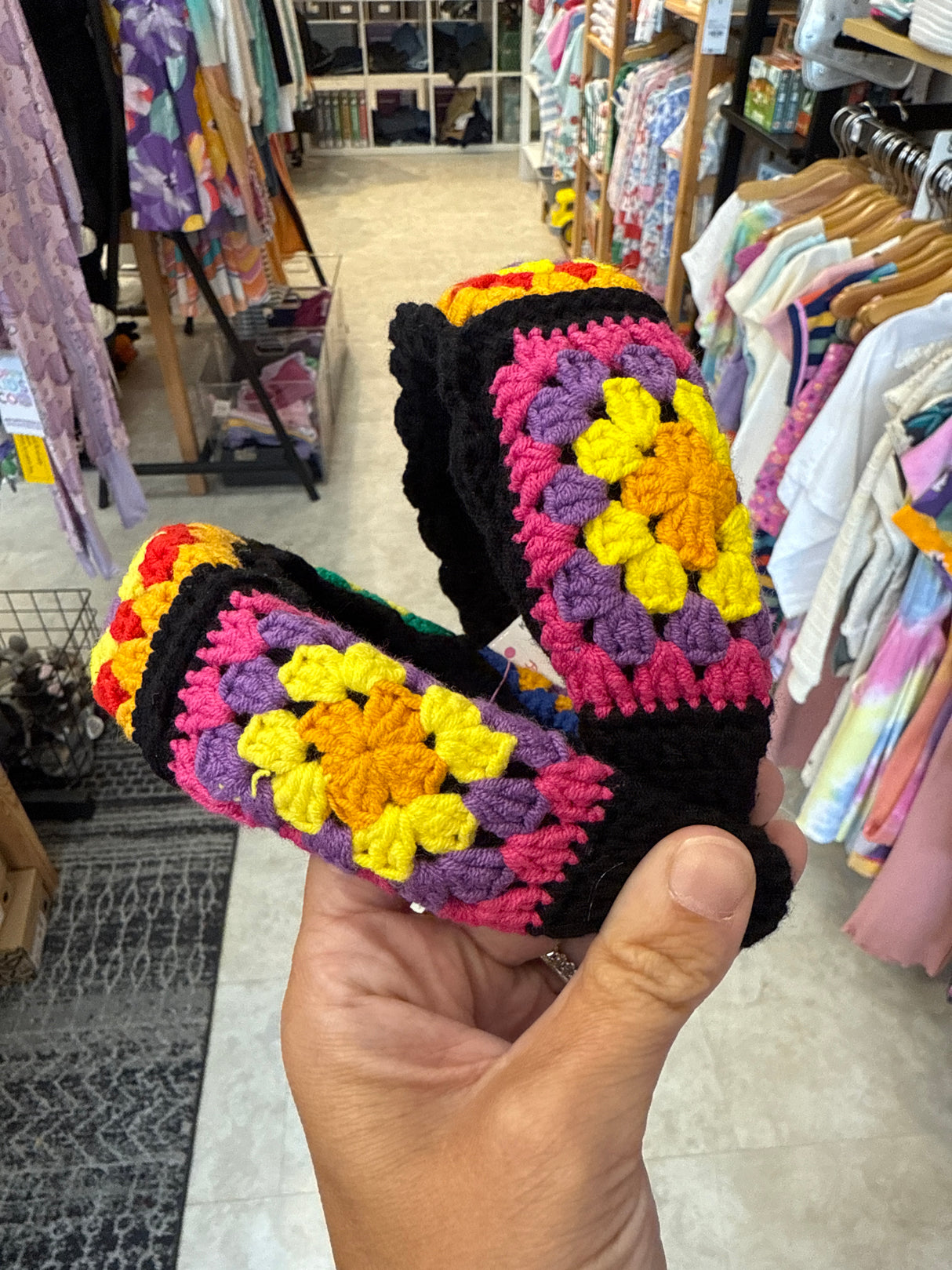 Knot Crochet Headband - Multi Flower