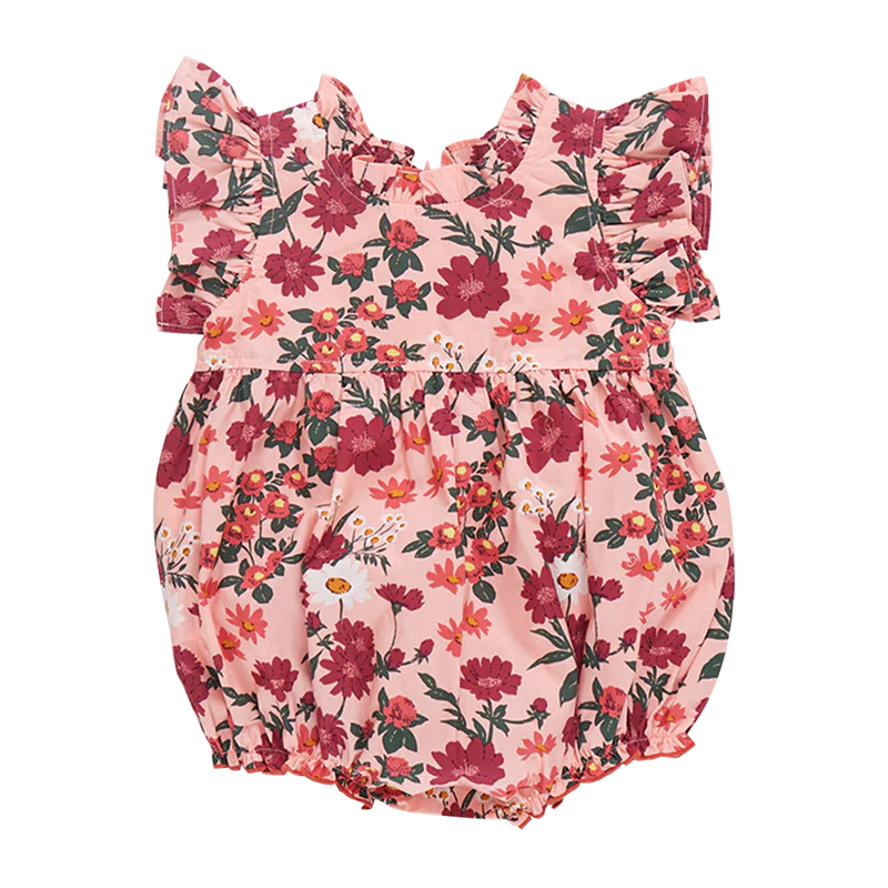 Pink Chicken Jennifer Bubble - Pink Daisy Floral FINAL SALE