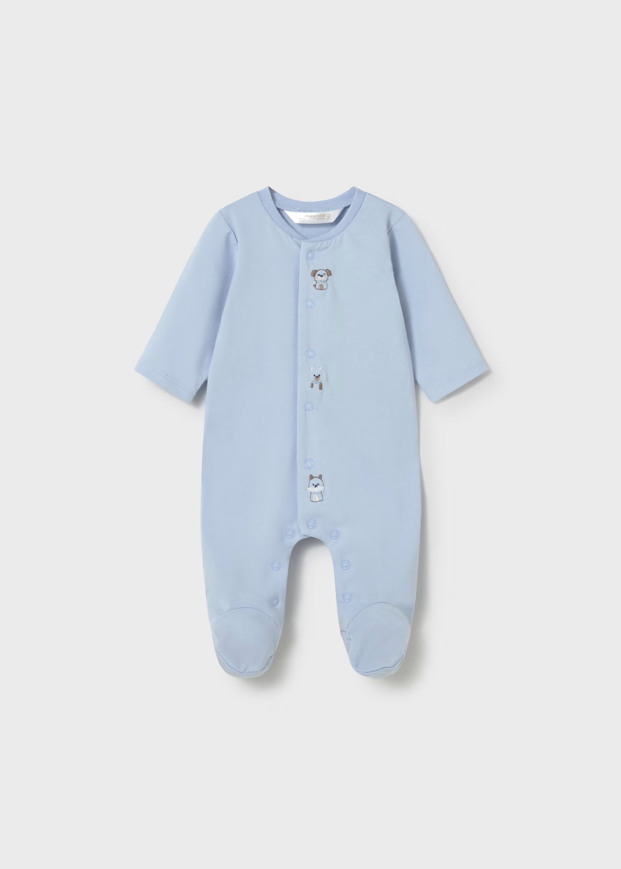 Snap Footie - Blue Pups