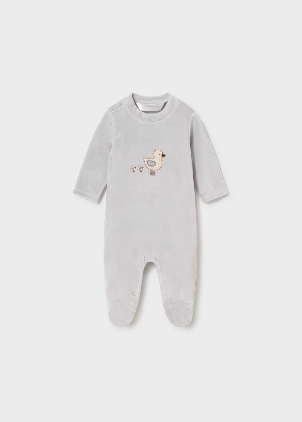Velour Snap Footie - Duck Toy
