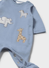 Applique Footie - Safari Friends