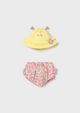 Swim Diaper and Hat - Rose