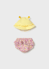 Swim Diaper and Hat - Rose