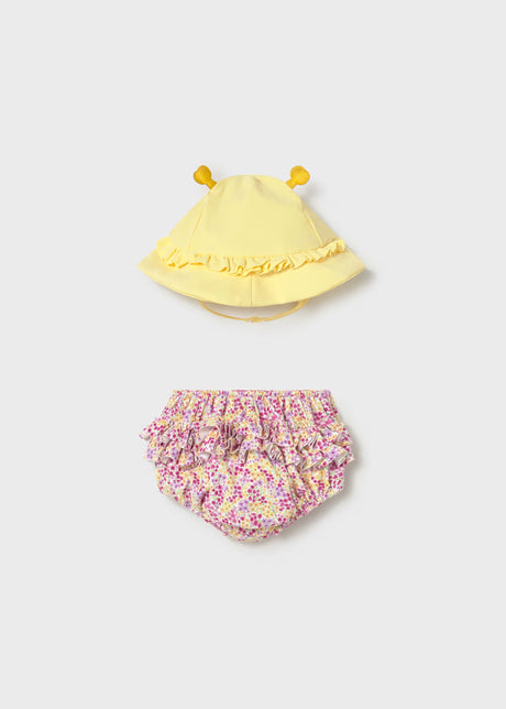 Swim Diaper and Hat - Rose