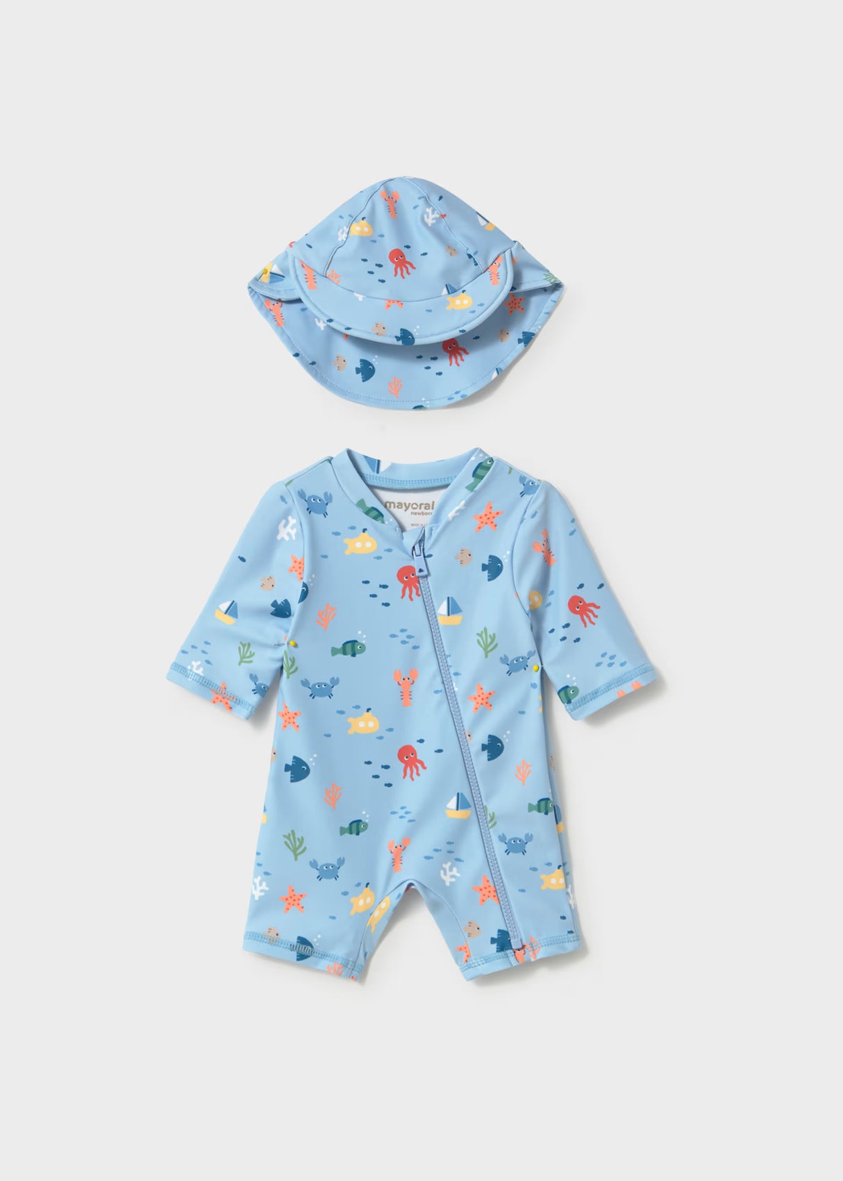 One Piece Rashguard and Hat - Boat