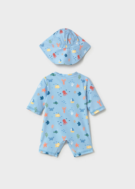 One Piece Rashguard and Hat - Boat