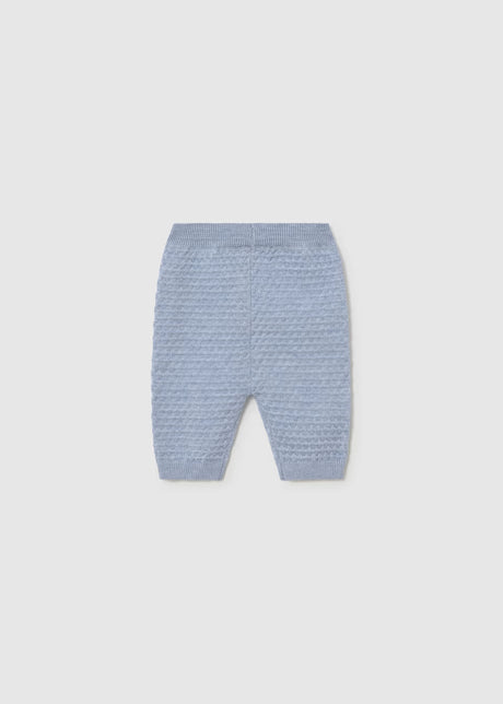Knit Zip Up and Pants - Sky