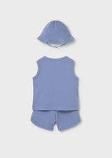 Tank Set and Hat - Boat Blue