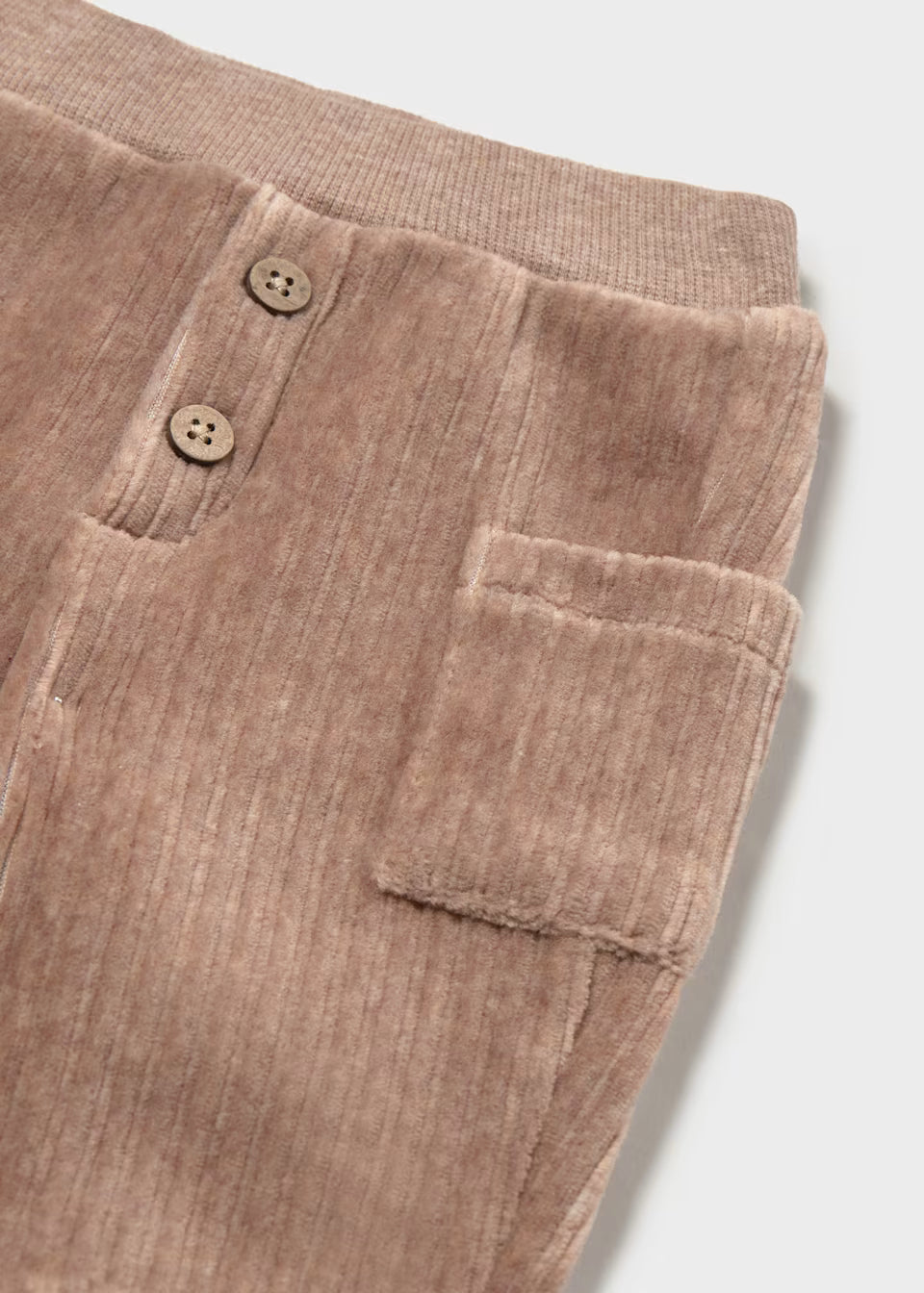 Soft Cord Cargo Pants - Truffle