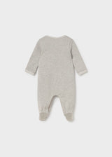 Knit Snap Footie - Dino