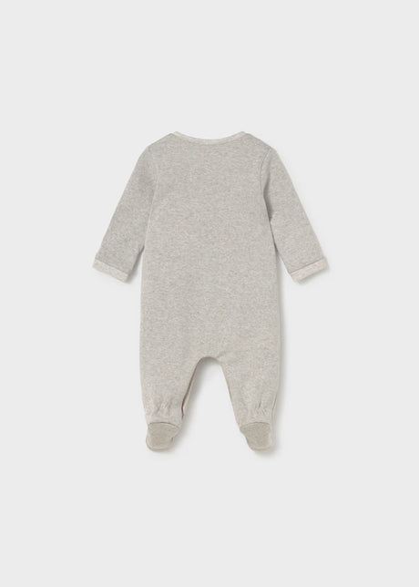 Knit Snap Footie - Dino