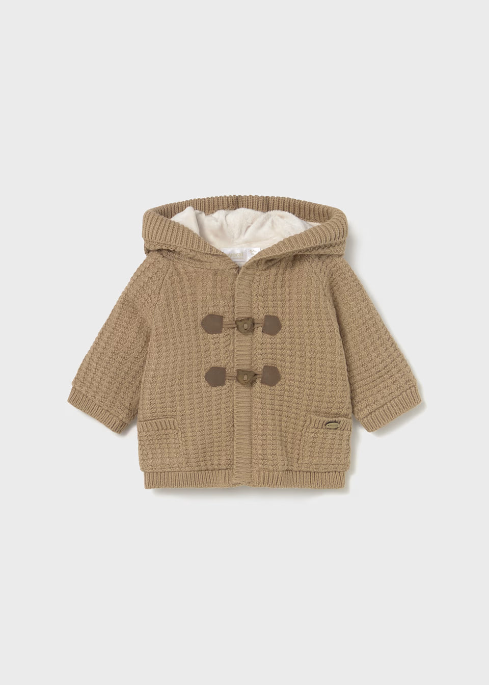 Fleece Lined Cardigan - Toffee