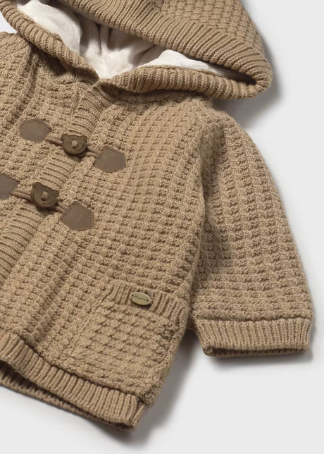 Fleece Lined Cardigan - Toffee
