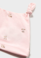 Footie and Hat - Pink Pups