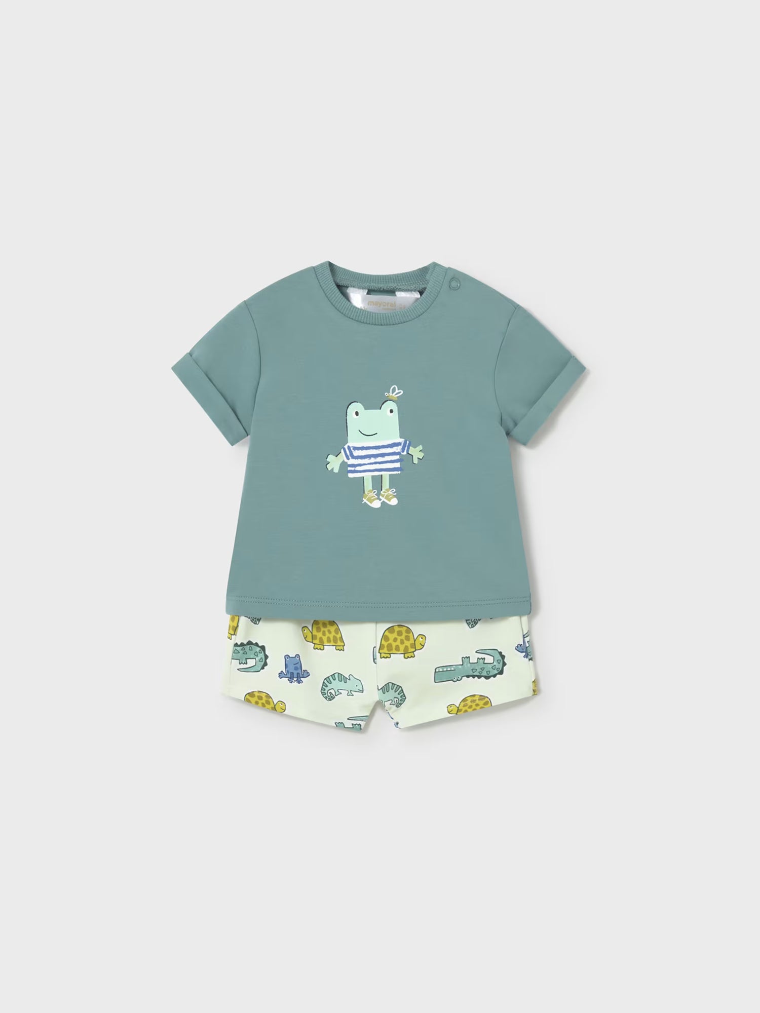 Short Sleeve Tee and Shorts - Frog