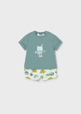 Short Sleeve Tee and Shorts - Frog