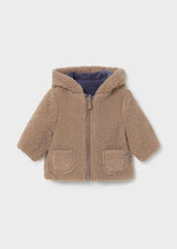 Reversible Sherpa Lined Zip Up - Indigo