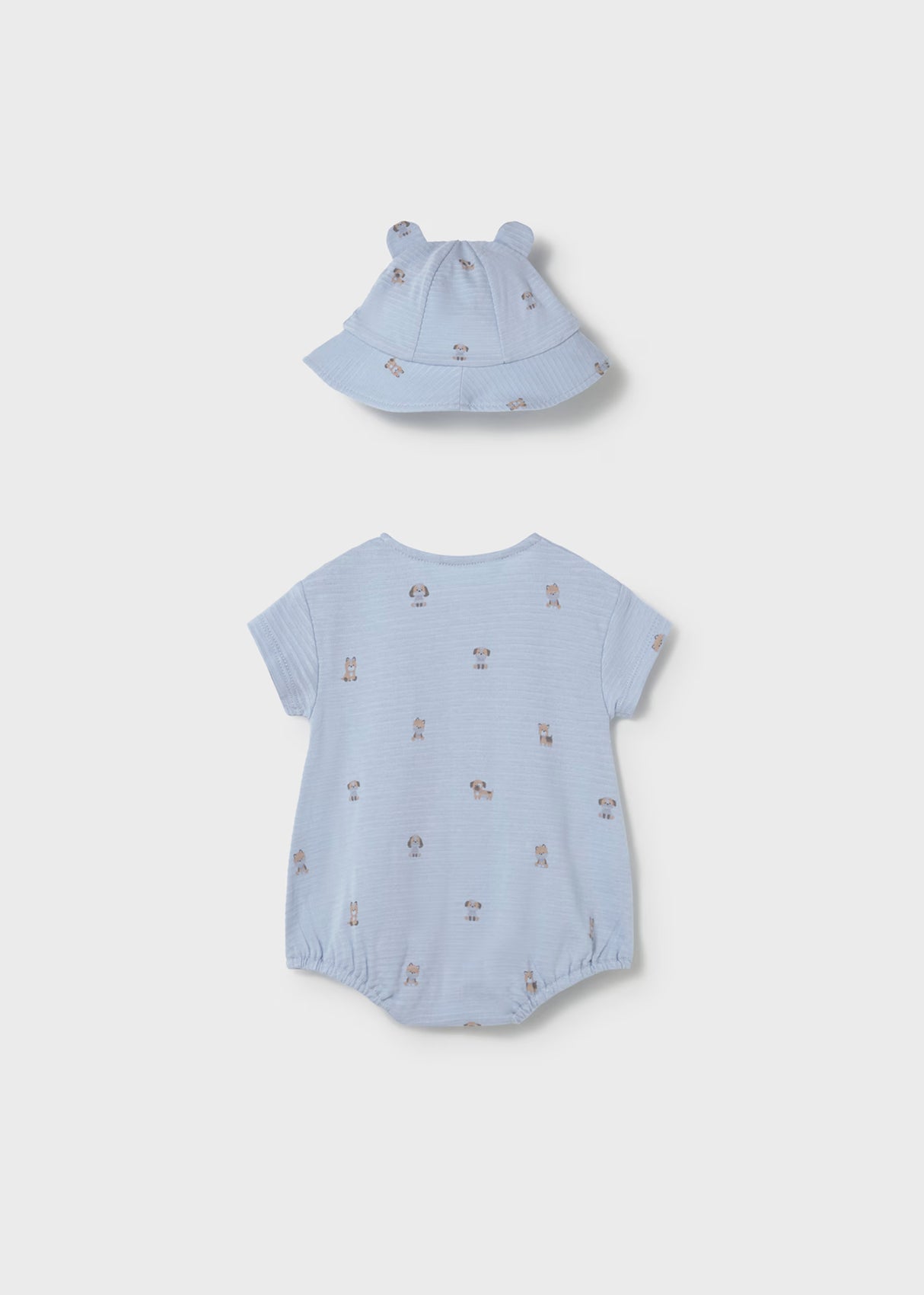 Romper and Hat - Sky Puppies