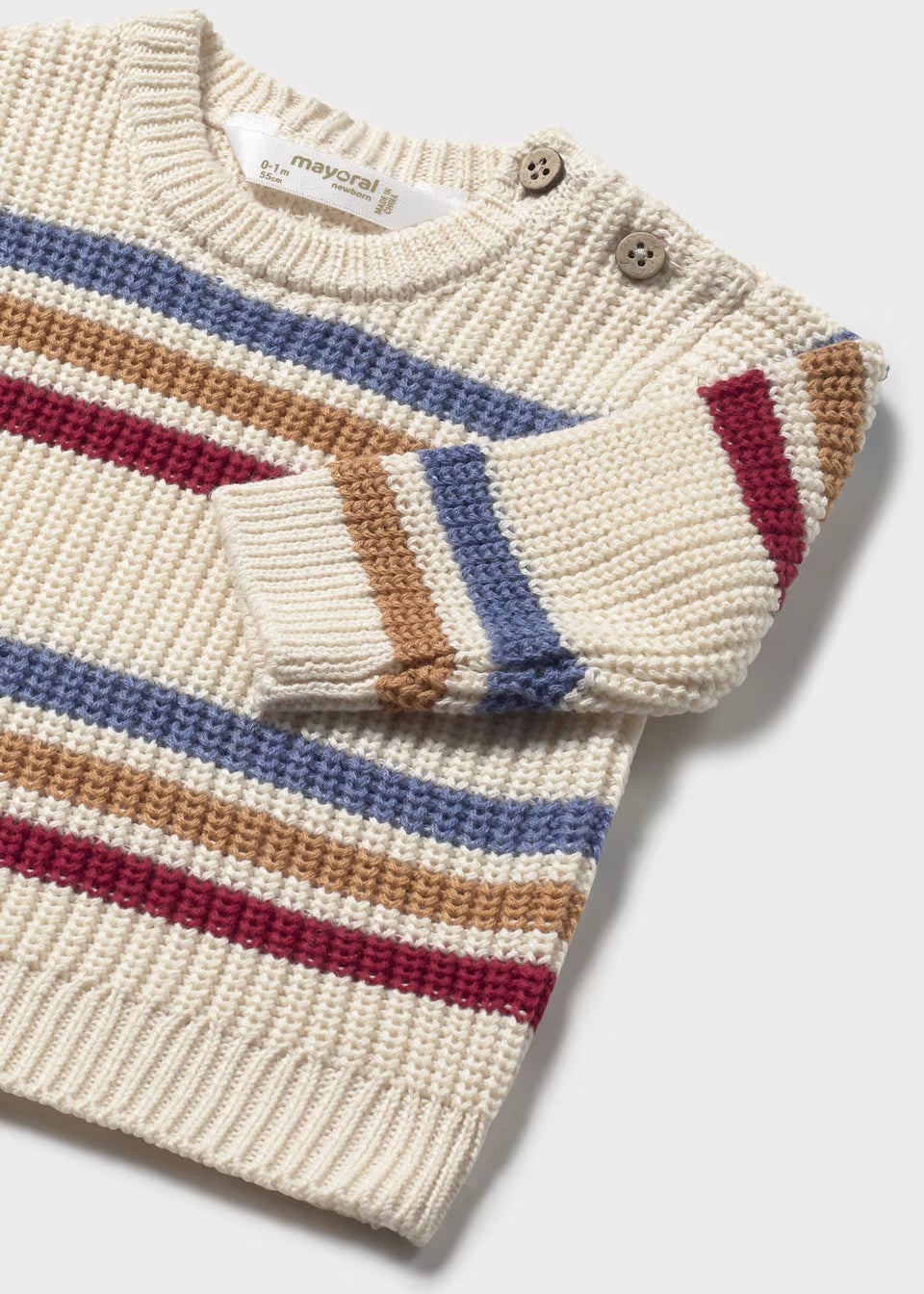 Knit Sweater - Primary Stripe