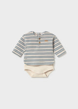 Henley Bodysuit - Ocean Stripe