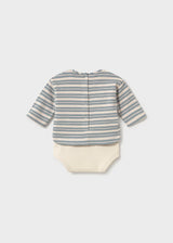 Henley Bodysuit - Ocean Stripe