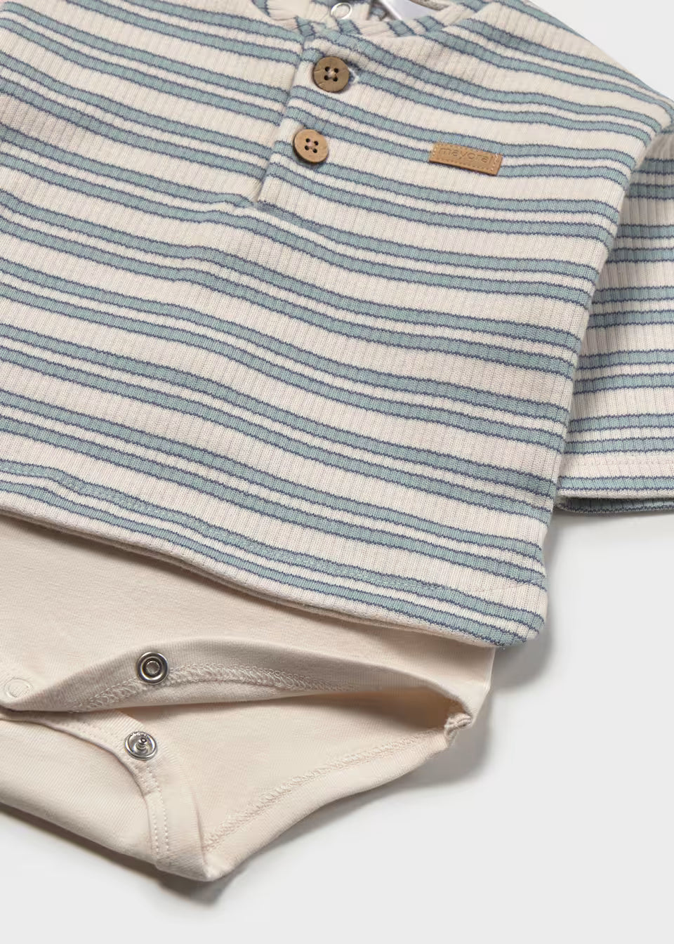 Henley Bodysuit - Ocean Stripe