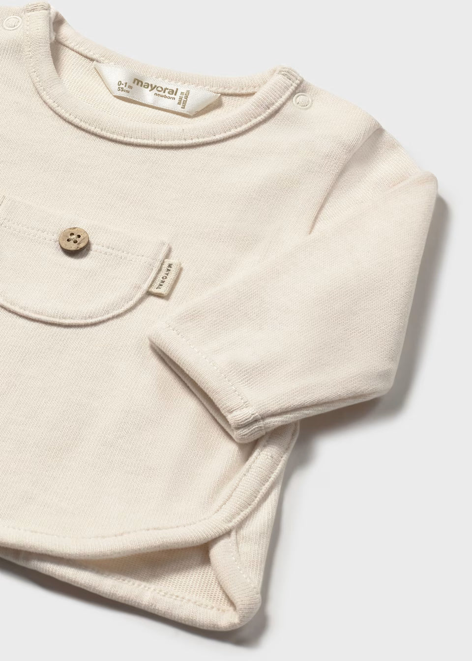 Long Sleeve Pocket Tee - Ceramic