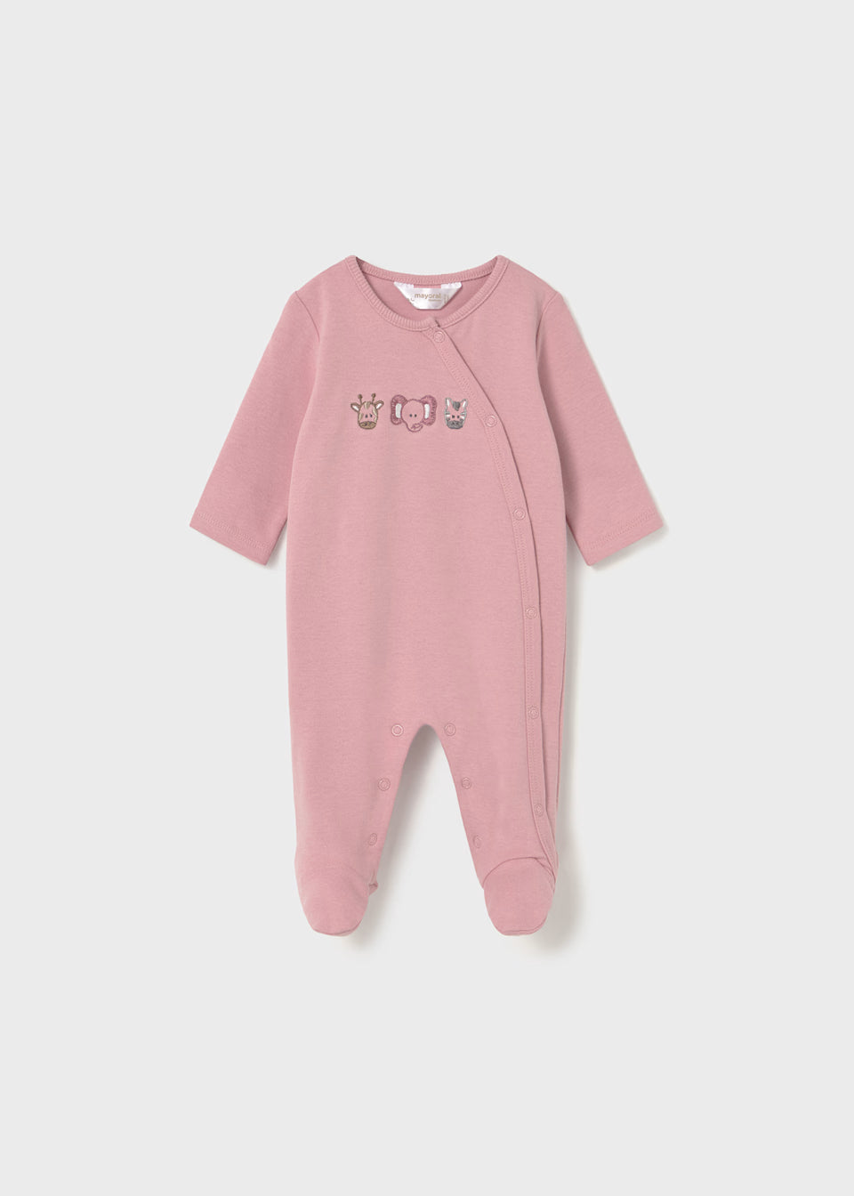 Embroidered Footie - Safari Friends
